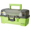 Plano 1 Tray Tackle Box w/Dual Top Access Smoke amp Bright Green