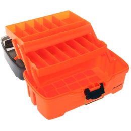 Plano 2-Tray Tackle Box w/Dual Top Access - Smoke &amp; Bright Orange