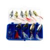 Set Of 10 Sequins Culter Ultralight Fishing Lures & Fishing Bait Traps Full Suit