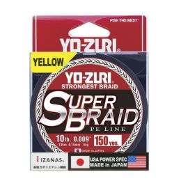 Yo-Zuri Super Braid 150 yard Spool High Vis Yellow 10LB