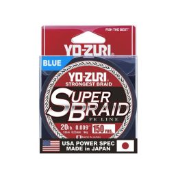 Yo-Zuri Super Braid 150 yard Spool Blue 20 Pound Line