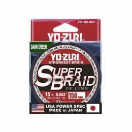 Yo Zuri Super Braid 150 yard Spool Dark Green 15LB