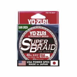 Yo Zuri Super Braid 150 yard Spool Dark Green 40LB