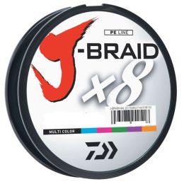 Daiwa J-Braid X8 Filler Spool 300M Multi-Color 50 lb. Test